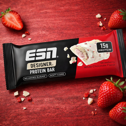 ESN Designer Protein Bar Strawberry White Chocolate Flavor 45g