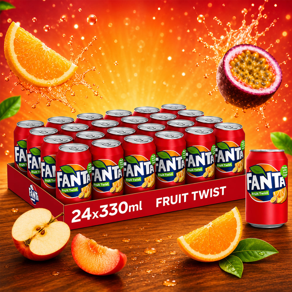 Fanta Fruit Twist 24 x 330ml (UK) Vorratspack