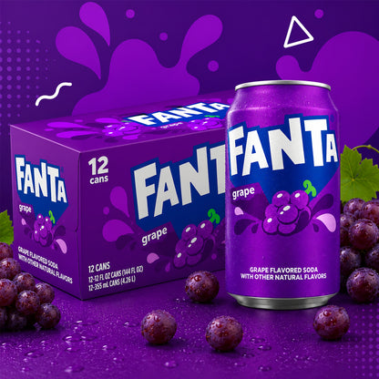 Fanta Grape (USA) 12 x 355ml Vorratspack
