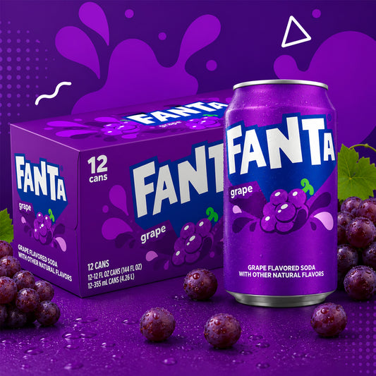 Fanta Grape (USA) 12 x 355ml Vorratspack