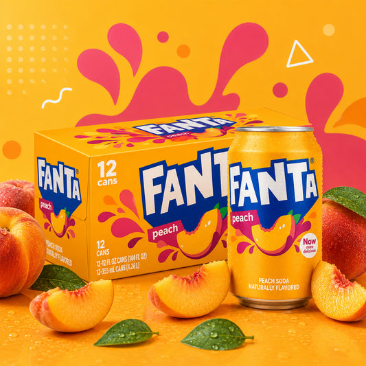Fanta Peach (USA) 12 x 355ml Vorratspack