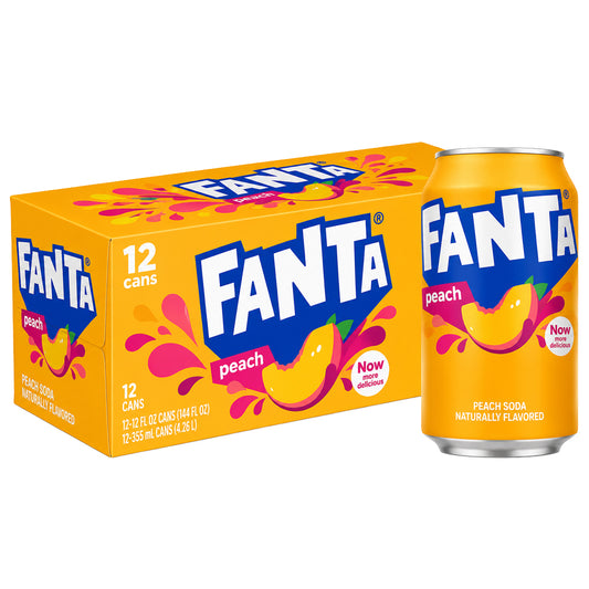 Fanta Peach (USA) 12 x 355ml Vorratspack