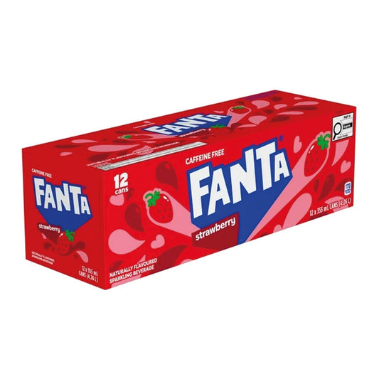 Fanta Strawberry (USA) 12 x 355 ml Vorratspack