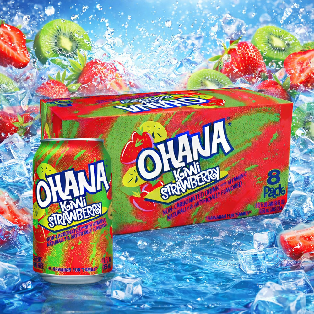Faygo Ohana Kiwi Strawberry 8 x 355ml Vorratspack