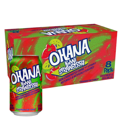 Faygo Ohana Kiwi Strawberry 8 x 355ml Vorratspack