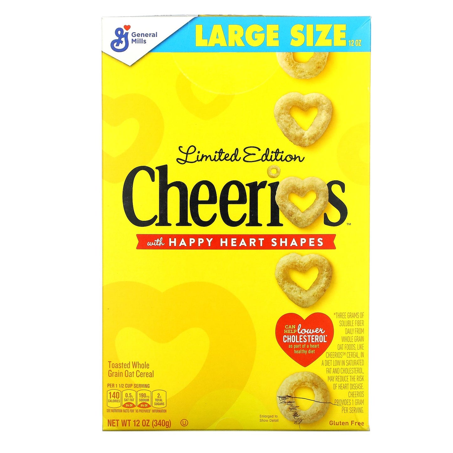 General Mills Limited Edition Cheerios Happy Hearts Shapes 340g (MHD 10.01.2025)