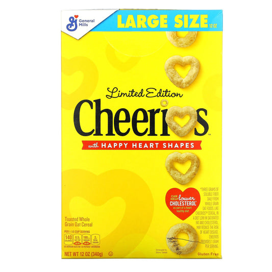 General Mills Limited Edition Cheerios Happy Hearts Shapes 340g (MHD 10.01.2025)