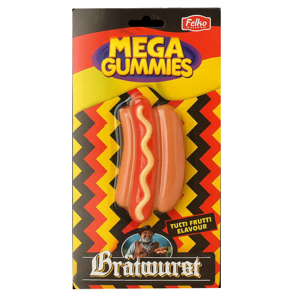 Felko Mega Gummies Brätwurst Tutti Frutti Flavour 120g
