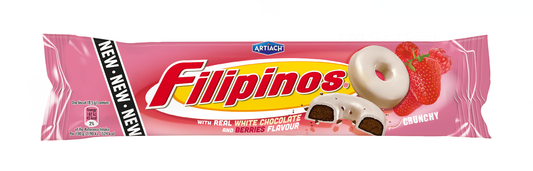 Filipinos with Real White Chocolate and Berris 128g (MHD 31.01.2025)