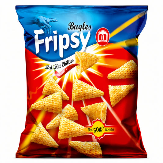 Fripsy Bugles Red Hot Chilli Flavour 50g