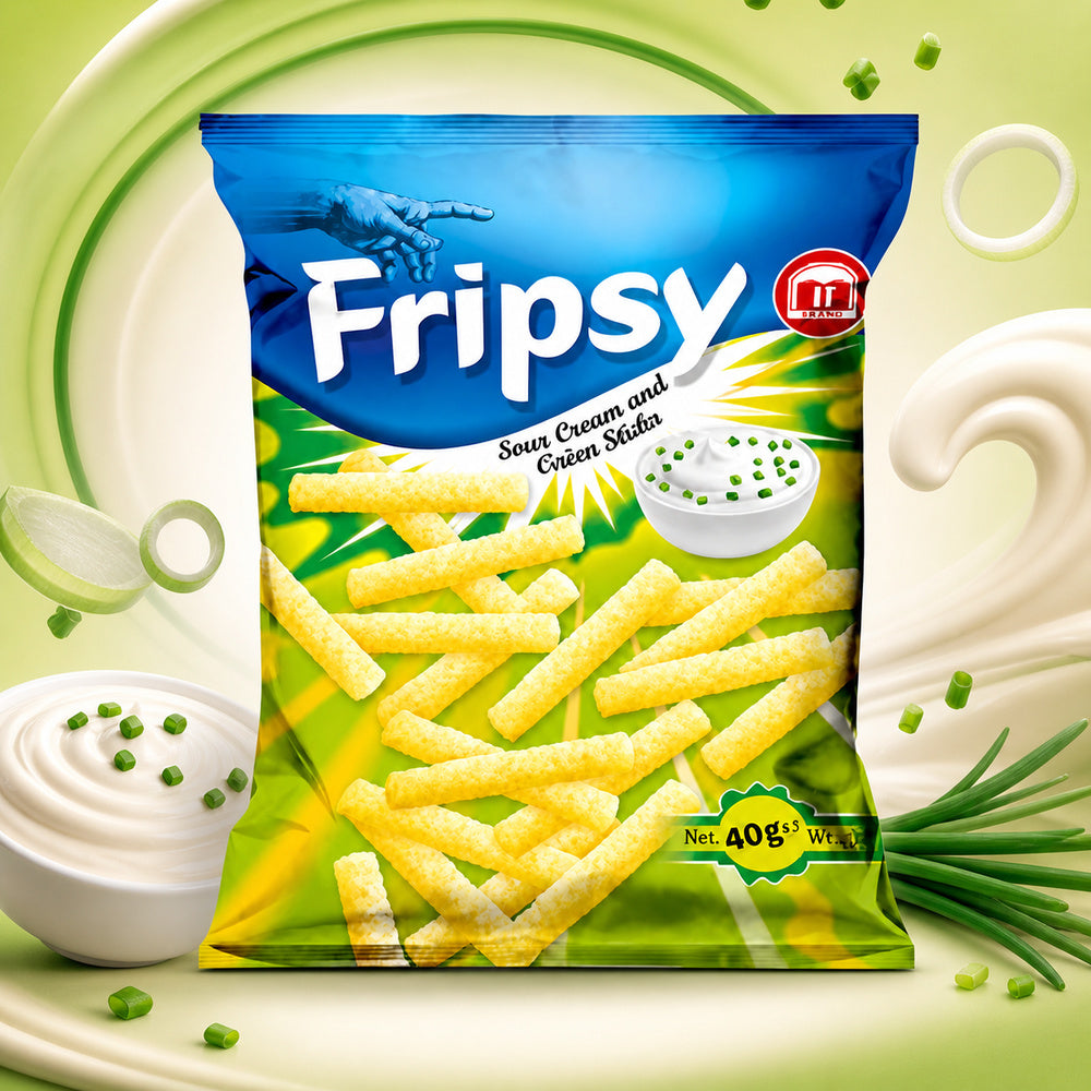Fripsy Flips Sticks Sour Cream Onion Flavour 40g