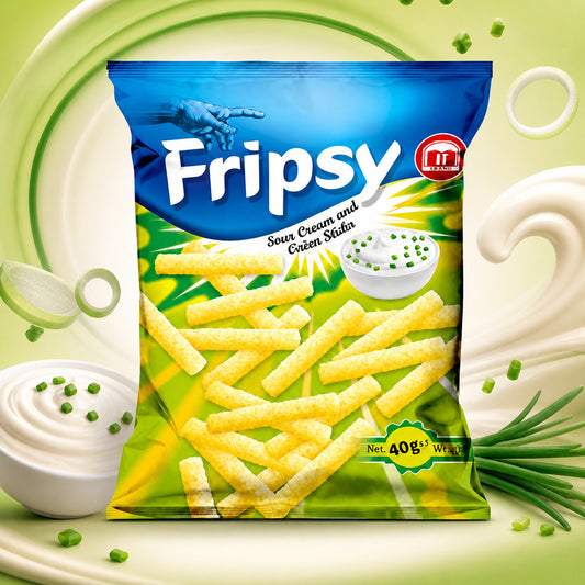 Fripsy Flips Sticks Sour Cream Onion Flavour 40g