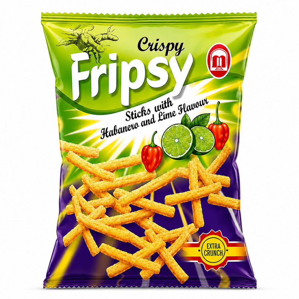 Fripsy Crispy Sticks Habanero & Lime Flavour 50g