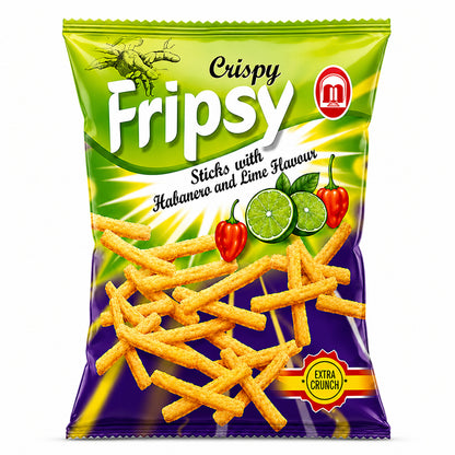 Fripsy Crispy Sticks Habanero & Lime Flavour 50g