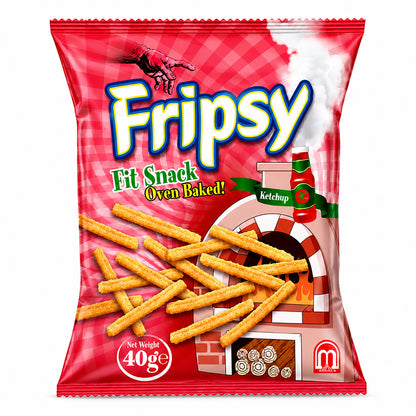 Fripsy Crispy Oven Baked Sticks Ketchup Flavour 50g