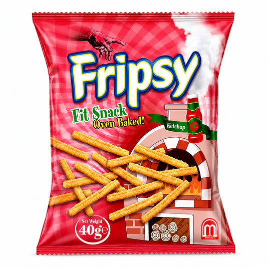 Fripsy Crispy Oven Baked Sticks Ketchup Flavour 50g