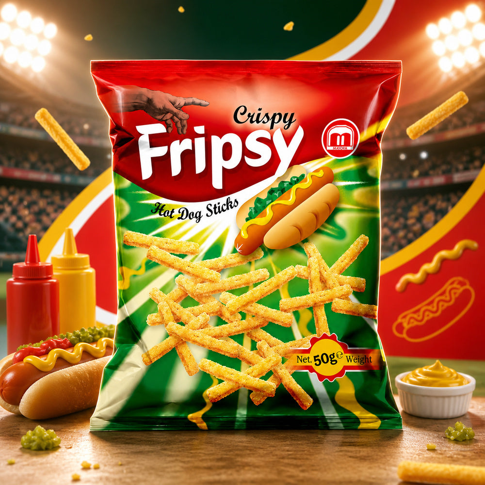 Fripsy Crispy Sticks Hot Dog Flavour 50g