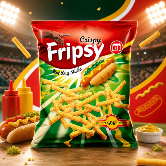 Fripsy Crispy Sticks Hot Dog Flavour 50g