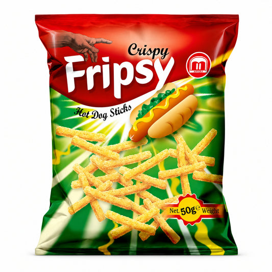 Fripsy Crispy Sticks Hot Dog Flavour 50g