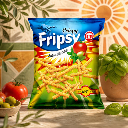 Fripsy Crispy Sticks Italian Mix Flavour 50g