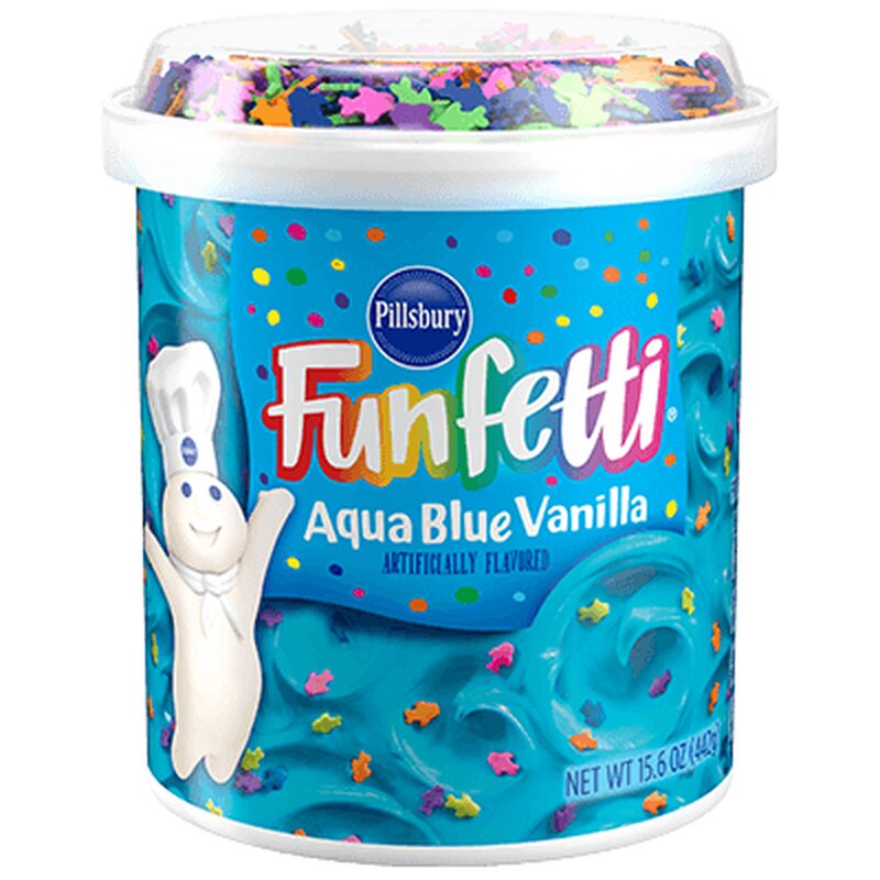 Pillsbury Funfetti Aqua Blue Vanilla 442g