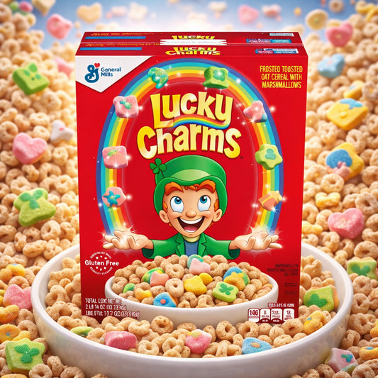 General Mills Lucky Charms Cerealien mit Marshmallows 2 x 652g Vorratspack