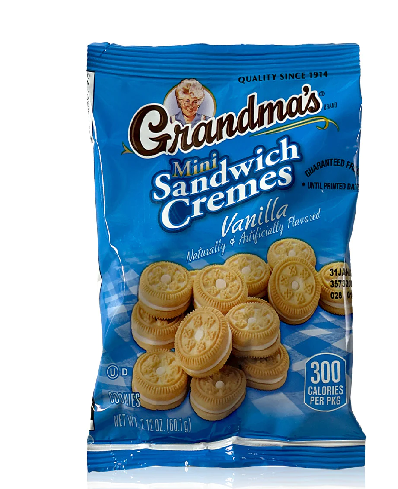 Fritolay Grandma´s Mini Sandwich Cremes Vanilla 60,1g