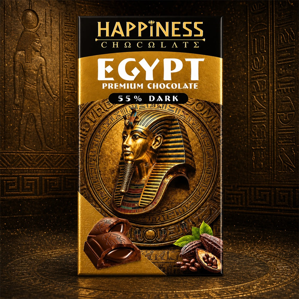 Happiness Egypt Premium Chocolate 55% Dark 65g