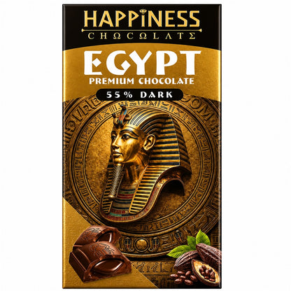 Happiness Egypt Premium Chocolate 55% Dark 65g