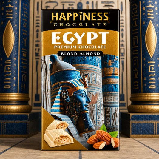 Happiness Egypt Premium Chocolate Blond Almond 65g