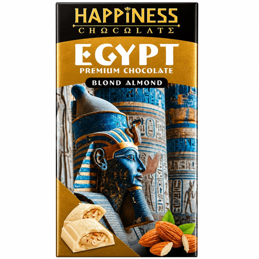 Happiness Egypt Premium Chocolate Blond Almond 65g