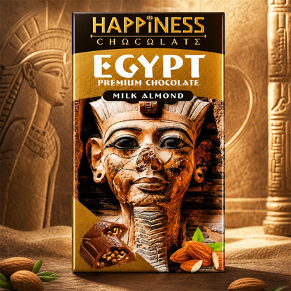 Happiness Egypt Premium Chocolate Milk Almond 65g
