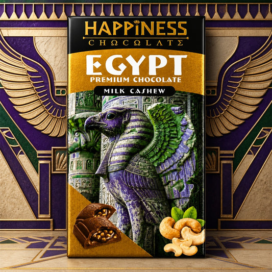 Happiness Egypt Premium Chocolate Milk Cashew 65g