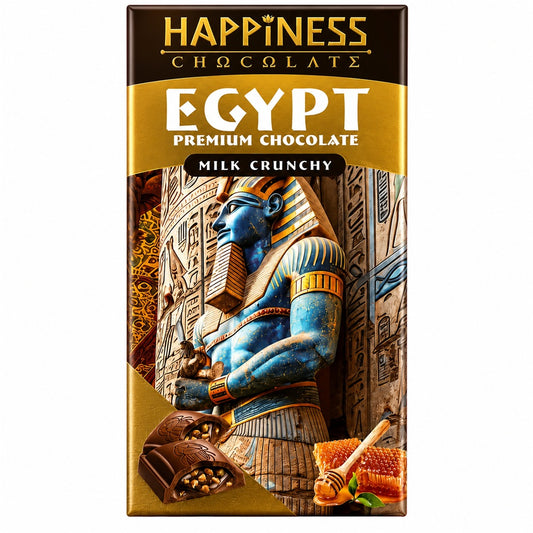 Happiness Egypt Premium Chocolate Milk Crunchy 65g