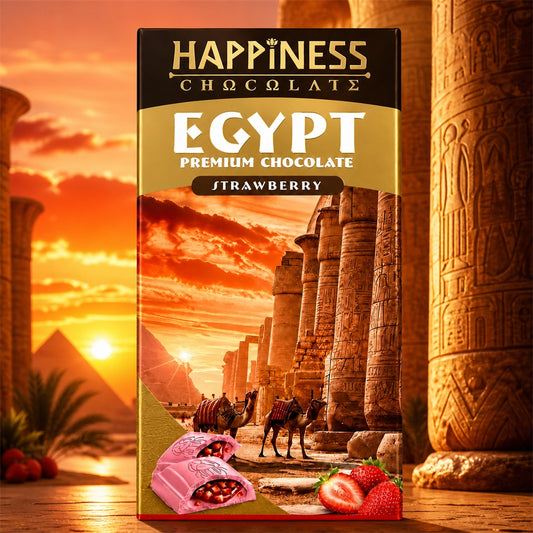 Happiness Egypt Premium Chocolate Strawberry 65g