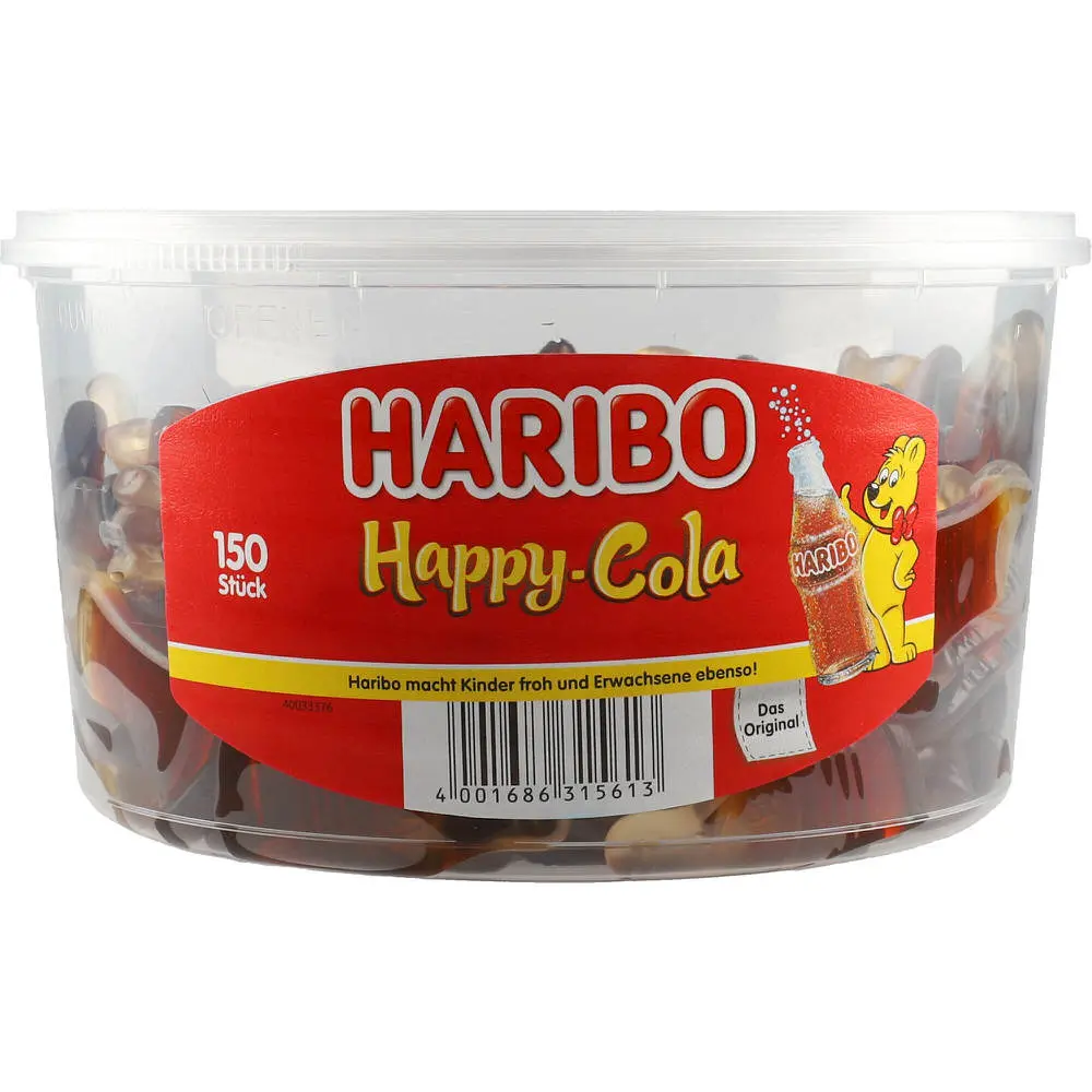 Haribo Happy Cola 1,2 kg 150 Stück