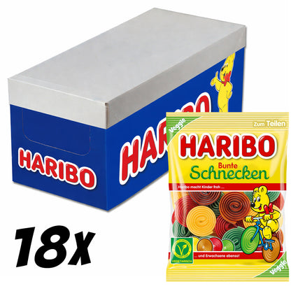 Haribo Bunte Schnecken vegetarisch 18 x 160g Vorratspack