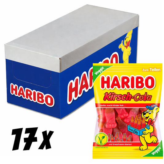 Haribo Kirsch-Cola vegetarisch 17 x 175g Vorratspack