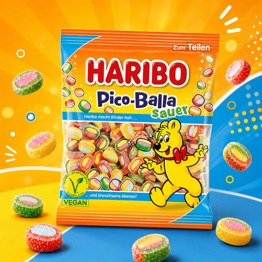 Haribo Pico-Balla Sauer vegan 22 x 160g Vorratspack