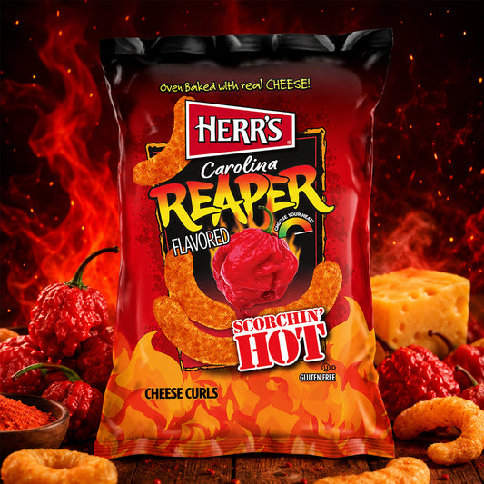 Herr's Carolina Reaper Cheese Curls 170g (USA)