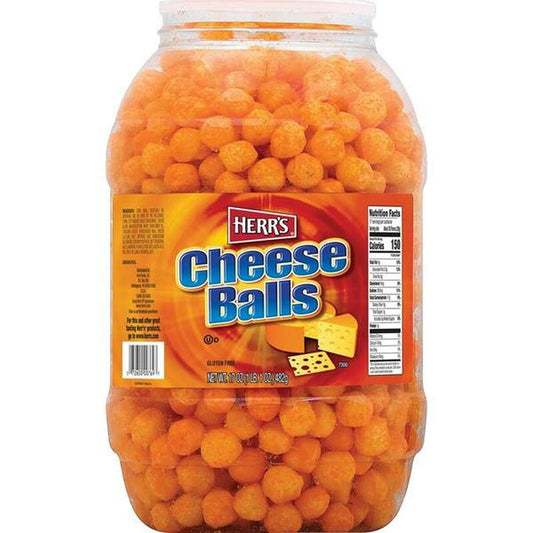 Herr's Cheese Balls Barrel 482g