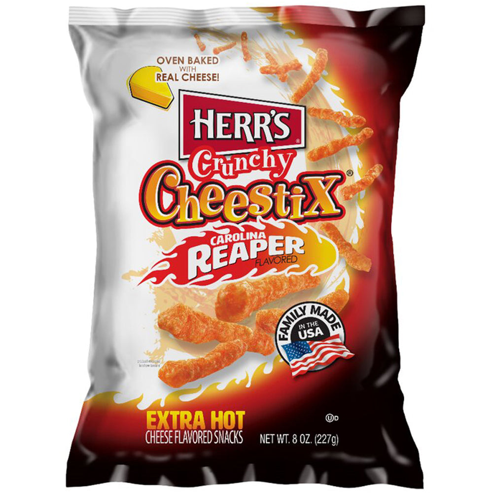 Herr's Crunchy Cheestix Carolina Reaper 227g (USA)