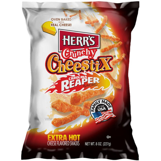Herr's Crunchy Cheestix Carolina Reaper 227g