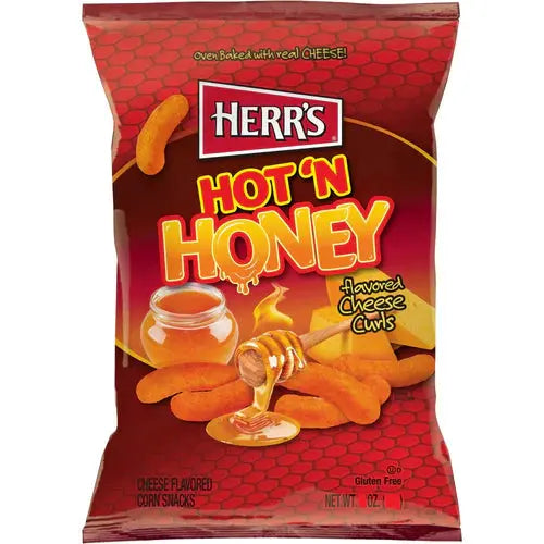 Herr's Hot ´n  Honey Cheese  Curls 113g
