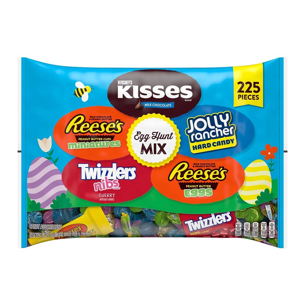 Hershey Egg Hunt Mix Milk Chocolate and Sweet Assortment Candy 225St. 1,73kg