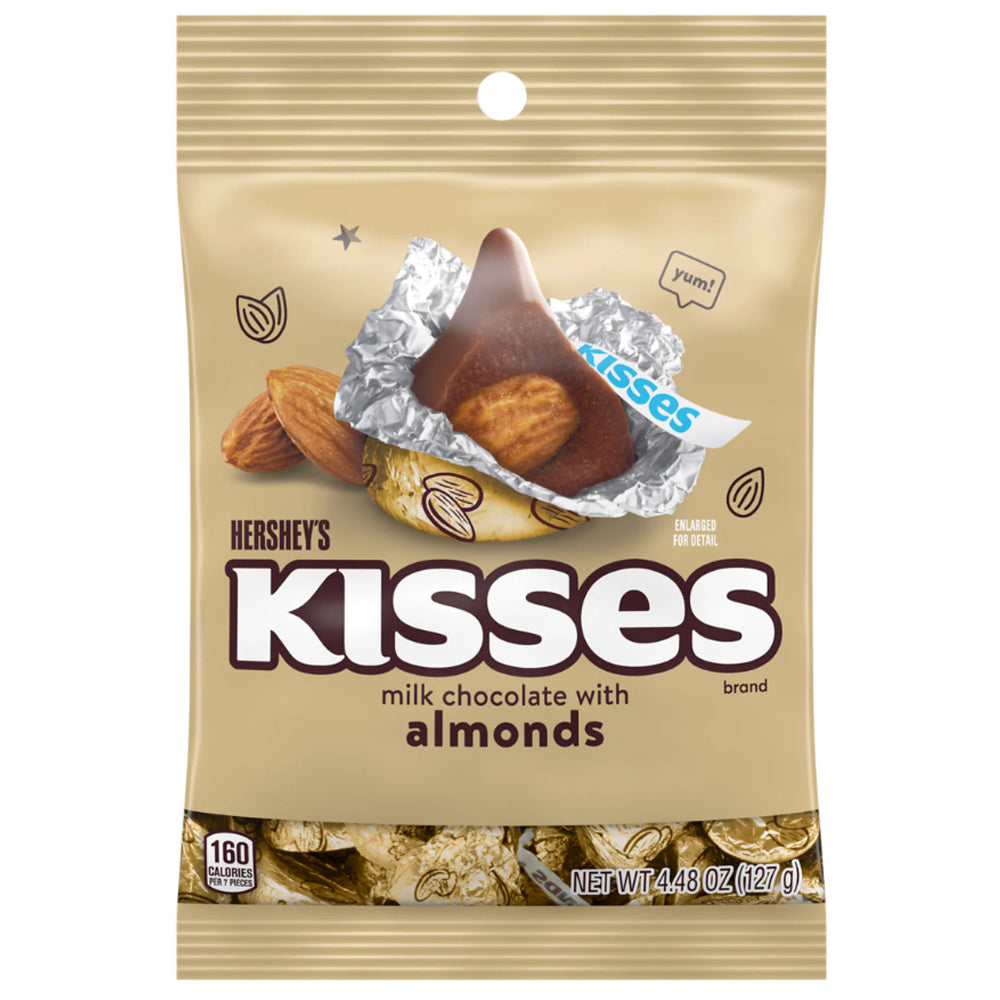Hershey's Kisses Milk Chocolate with Almonds 127g