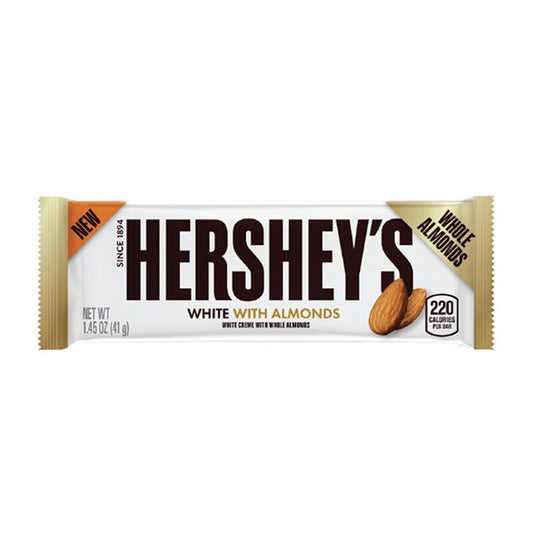 Hershey's White with whole Almonds Bar 41g