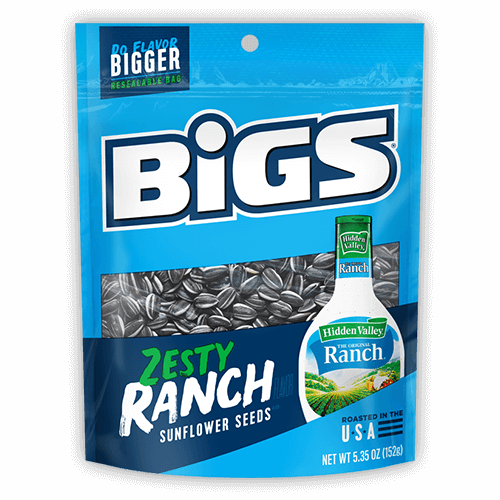 Bigs Sunflower Seeds Zesty Ranch 152g