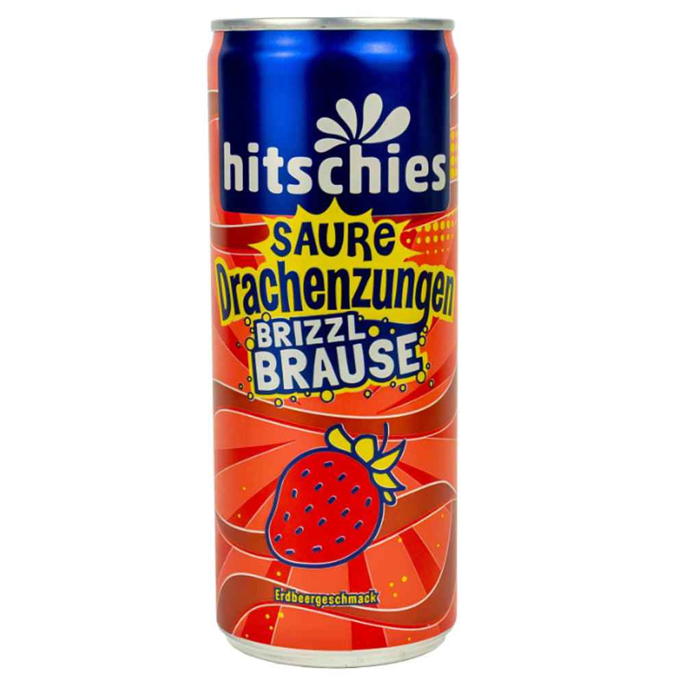 Hitschies Saure Drachenzungen Brizzel Brause Erdbeere 250ml