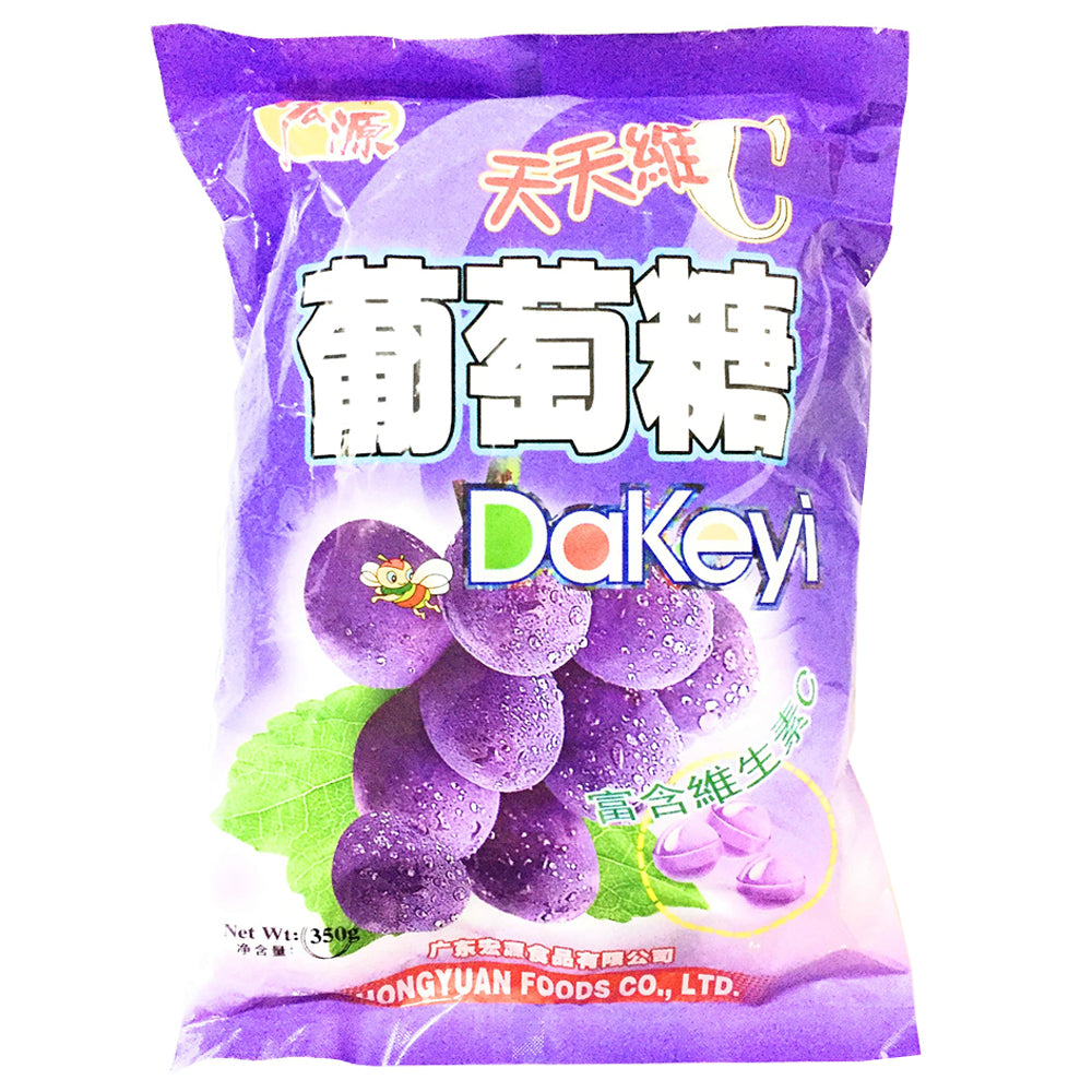 Dakeyi Hongyuan DaKeyi Hard Candy Grape 350g 🍇 Unicat Candy – Bens Candy